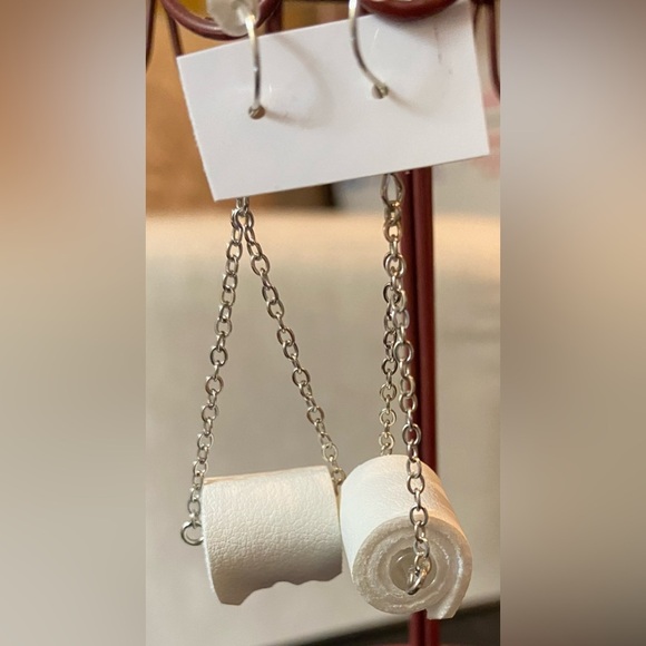 Jewelry - Fun, Mini Toilet Paper Earrings OS
